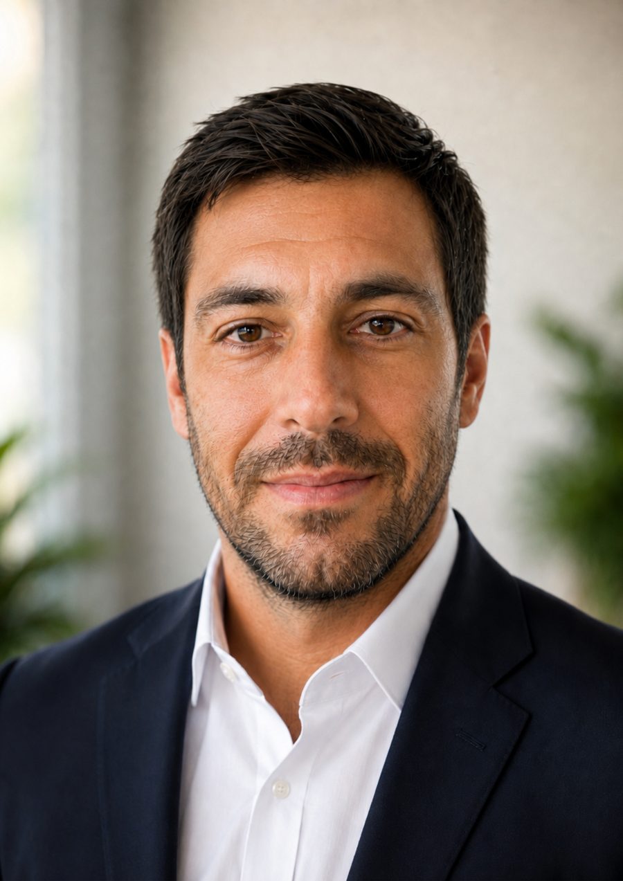 Foto de perfil profesional, bien hecha