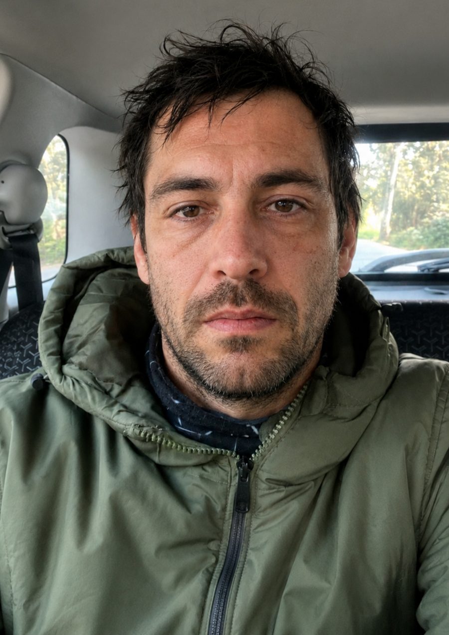Selfie informal, no apta para un CV